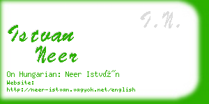 istvan neer business card